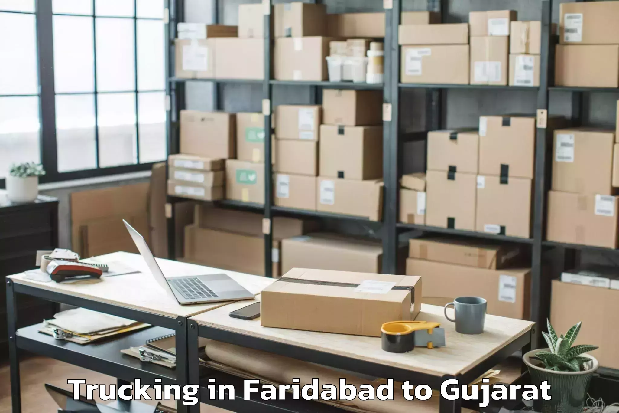 Leading Faridabad to Surendranagar Trucking Provider